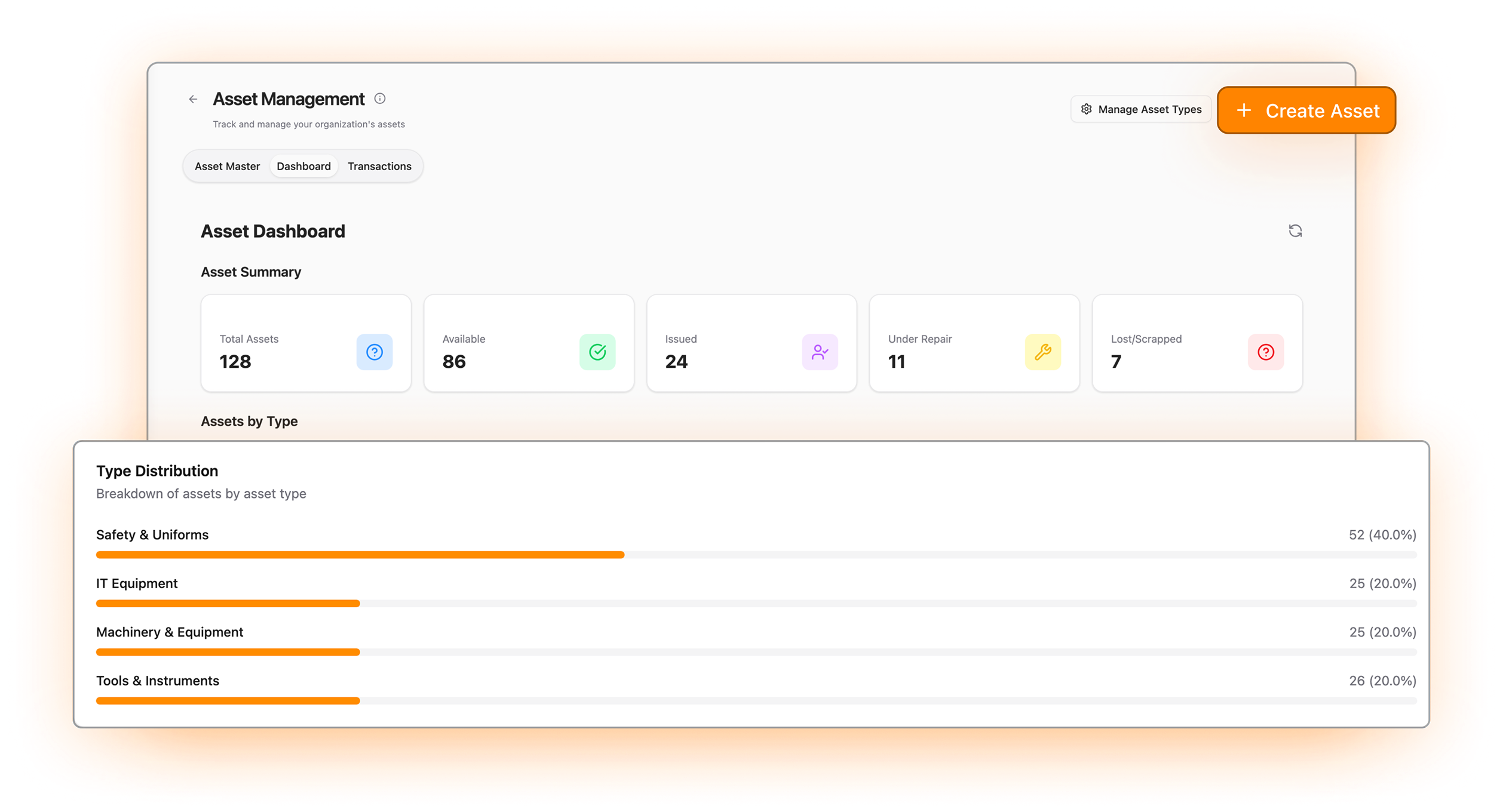 Smart GRN and material tracking in Optiwise